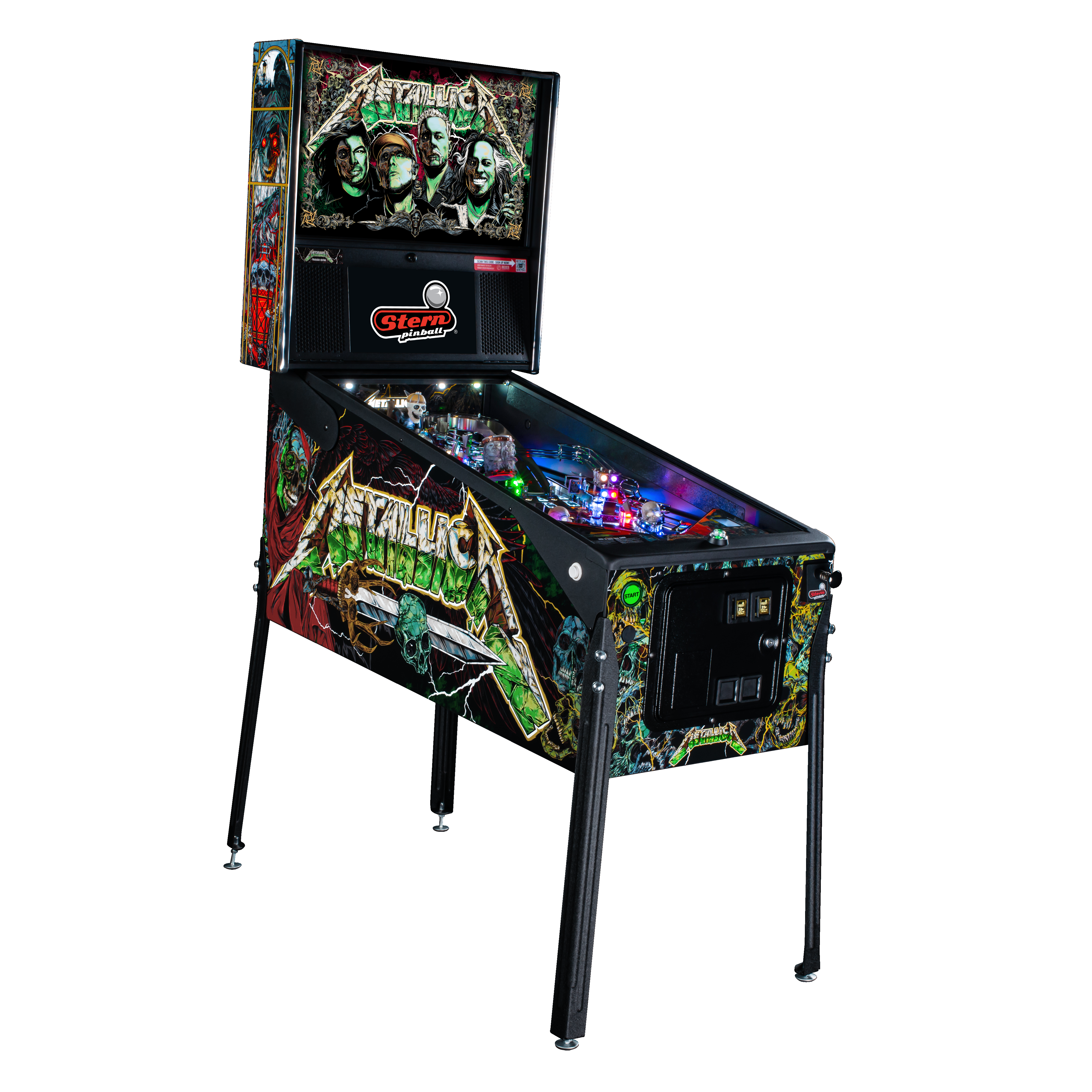 Metallica Remastered Premium Pinball Machine by Stern